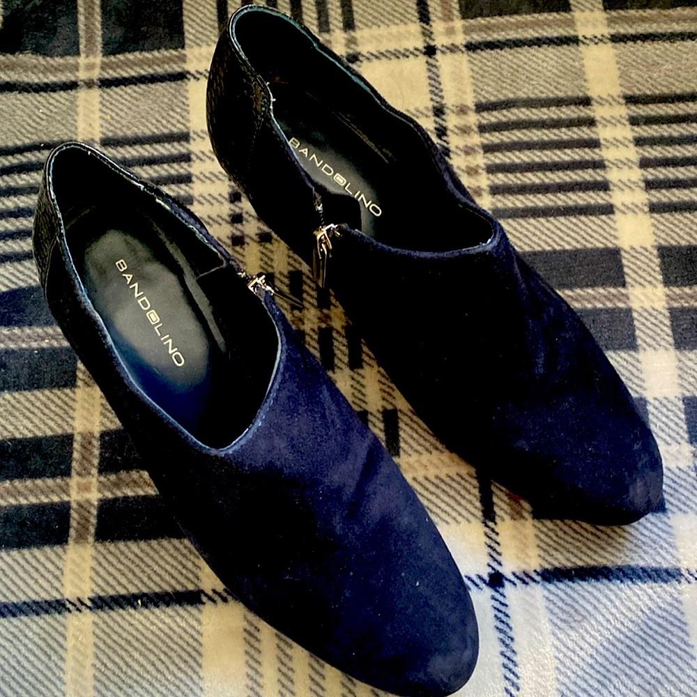 BANDOLINO Suede & leather heeled boots
